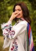 Sadaf Fawad Khan | Lawn 24 | Suzani (A) - Designer Dress with Intricate embroidery and embellishments. Shop elegent wedding dress at Maria Faisal.