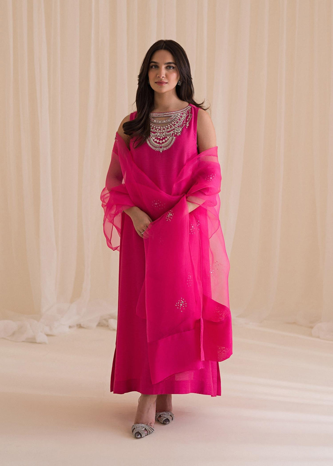 Sadaf Fawad Khan | Lyla Festive Pret | Vantine Fuchsia - Waniyas