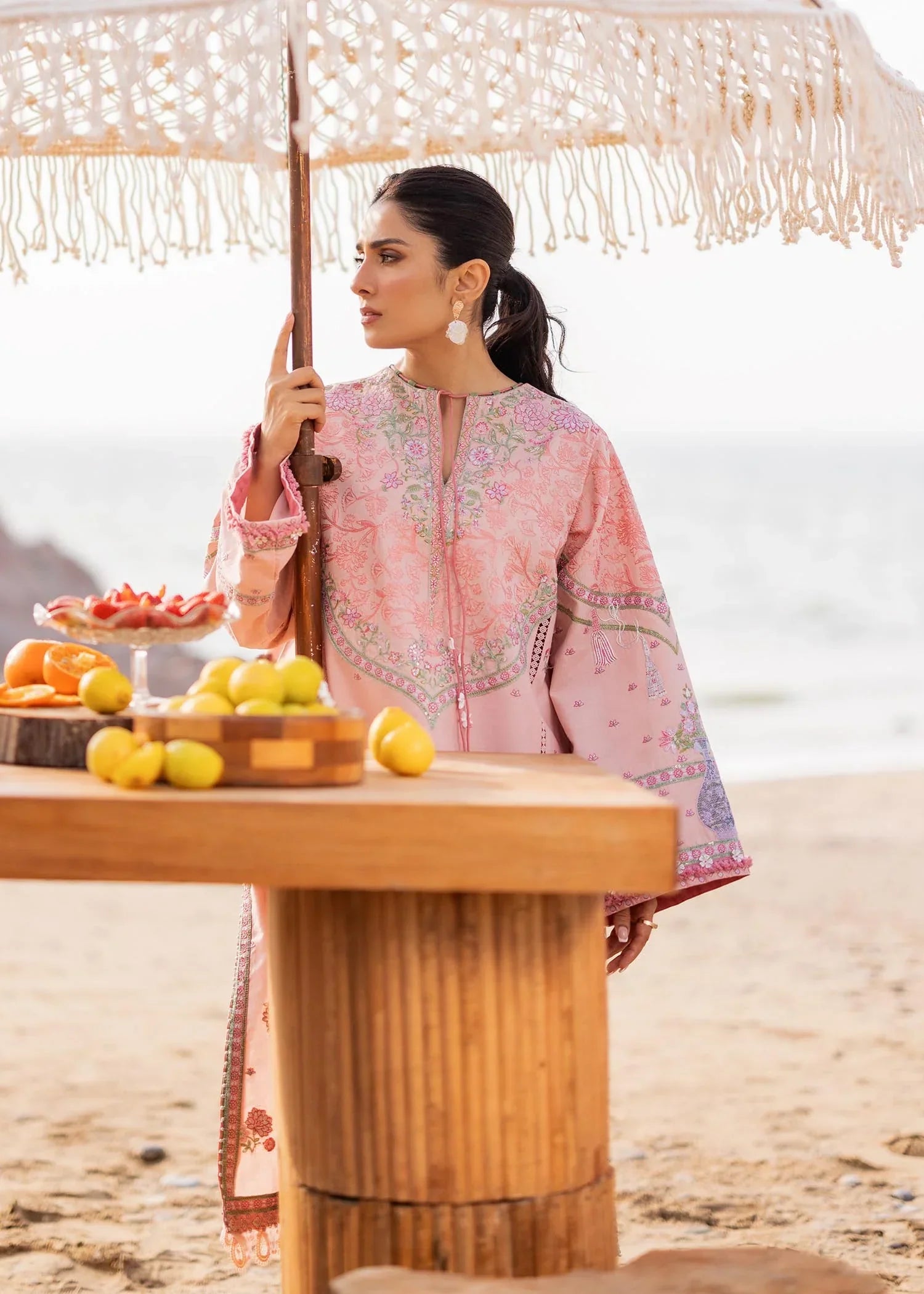 Sadaf Fawad Khan | Siraa Luxury Lawn 24| Eira (A) - Ladies Clothes - Maria Faisal