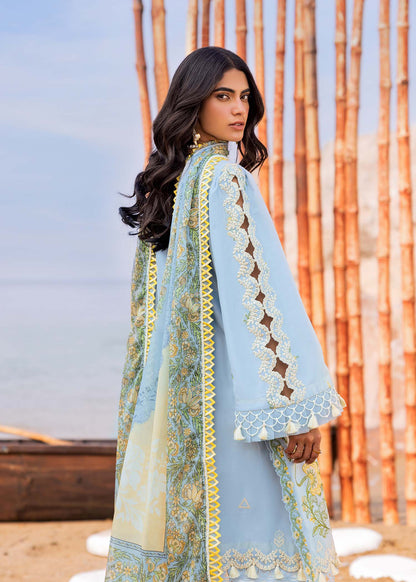 Sadaf Fawad Khan | Siraa Luxury Lawn 24| Amani (B) - Ladies Clothes - Maria Faisal