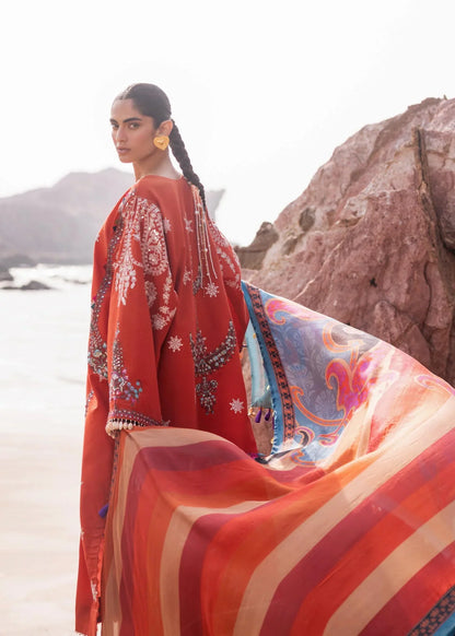 Sadaf Fawad Khan | Siraa Luxury Lawn 24| Nuha (B) - Ladies Clothes - Maria Faisal