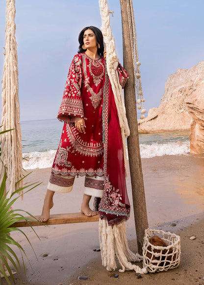 Sadaf Fawad Khan | Siraa Luxury Lawn 24| Calah (A) - Ladies Clothes - Maria Faisal