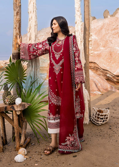 Sadaf Fawad Khan | Siraa Luxury Lawn 24| Calah (A) - Ladies Clothes - Maria Faisal