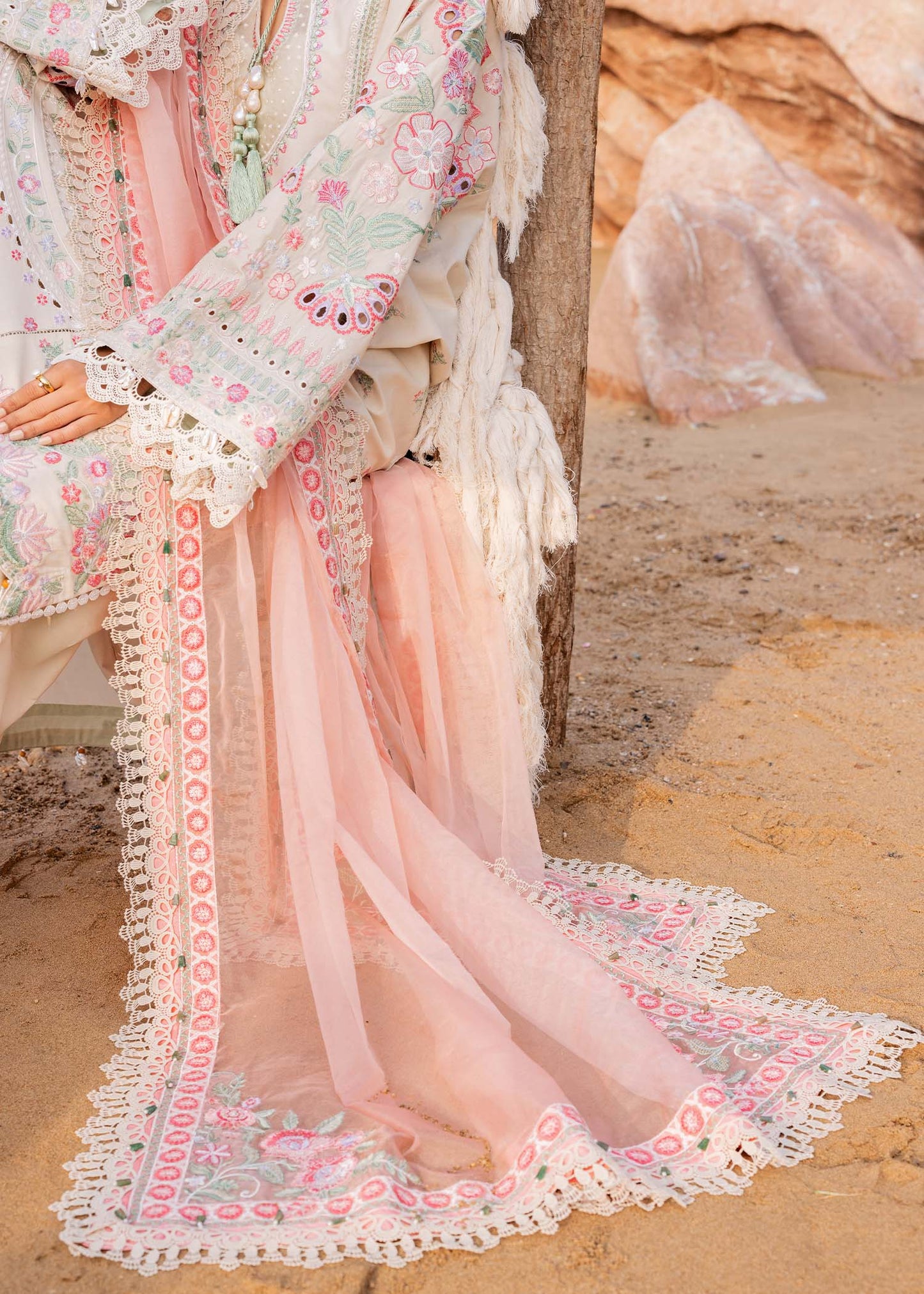 Sadaf Fawad Khan | Siraa Luxury Lawn 24| Calah (B) - Ladies Clothes - Maria Faisal