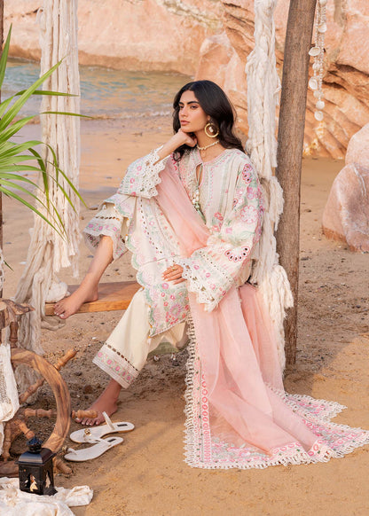 Sadaf Fawad Khan | Siraa Luxury Lawn 24| Calah (B) - Ladies Clothes - Maria Faisal