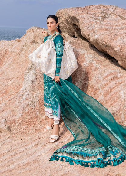 Sadaf Fawad Khan | Siraa Luxury Lawn 24| Elaheh (A) - Ladies Clothes - Maria Faisal