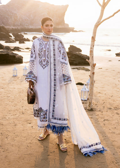 Sadaf Fawad Khan | Siraa Luxury Lawn 24| Amira (A) - Ladies Clothes - Maria Faisal