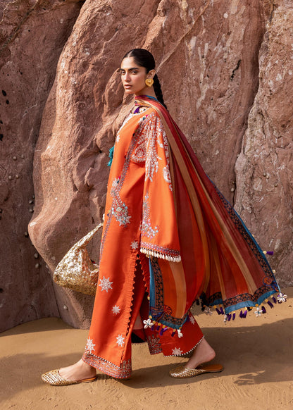 Sadaf Fawad Khan | Siraa Luxury Lawn 24| Nuha (B) - Ladies Clothes - Maria Faisal