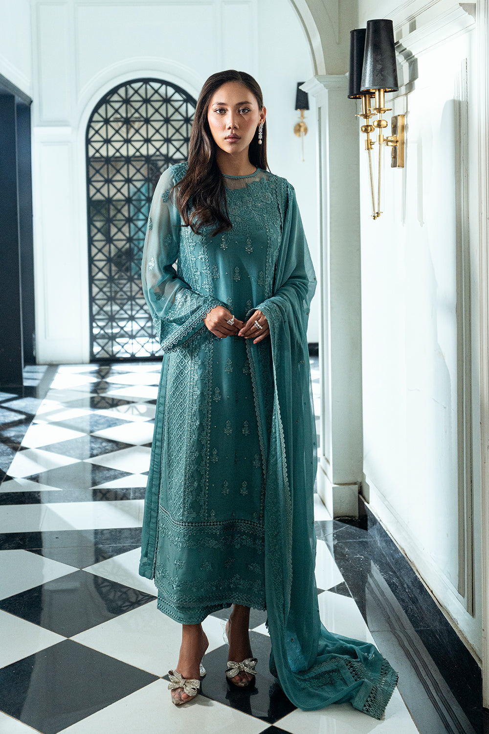 Azure | Ensembles | Sage Mystery - Ladies Clothes - Maria Faisal