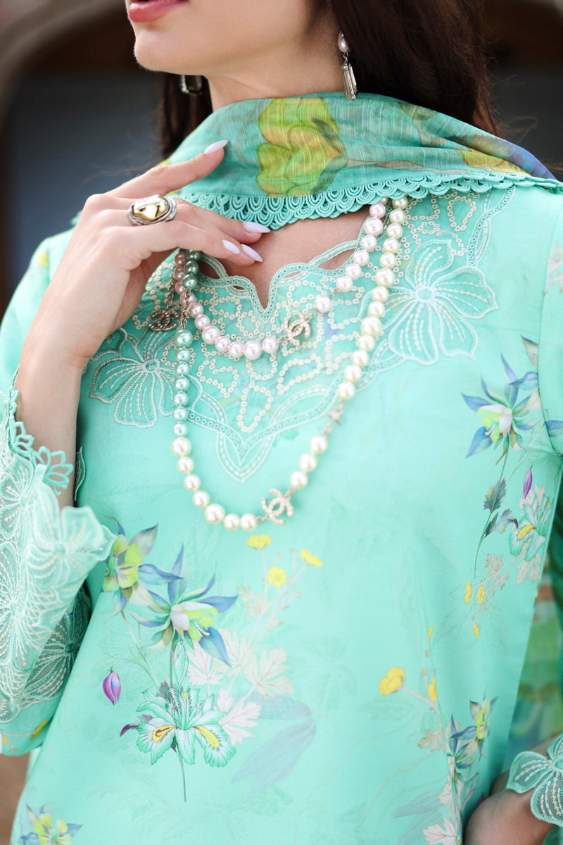 Rangrasiya | Lifestyle Summer 26 | Sage - Casual Dress - available at Maria Faisal in UK and USA.