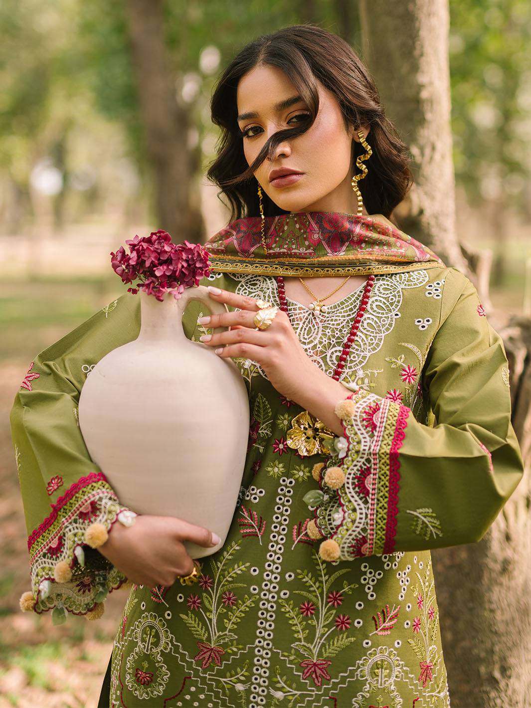Mahnur | Dahlia Luxury Lawn 25 | Saage by Maria Faisal - Registered Vendor of : Mahnur - type : Ladies Clothes - 100% original wedding dresses