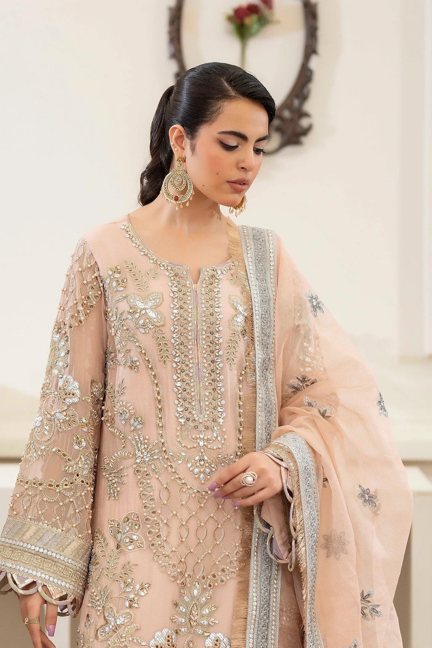 Adans Libas | Saleeqa Chiffon 25 | SALEEQA 7510 - Ladies Clothes - Maria Faisal