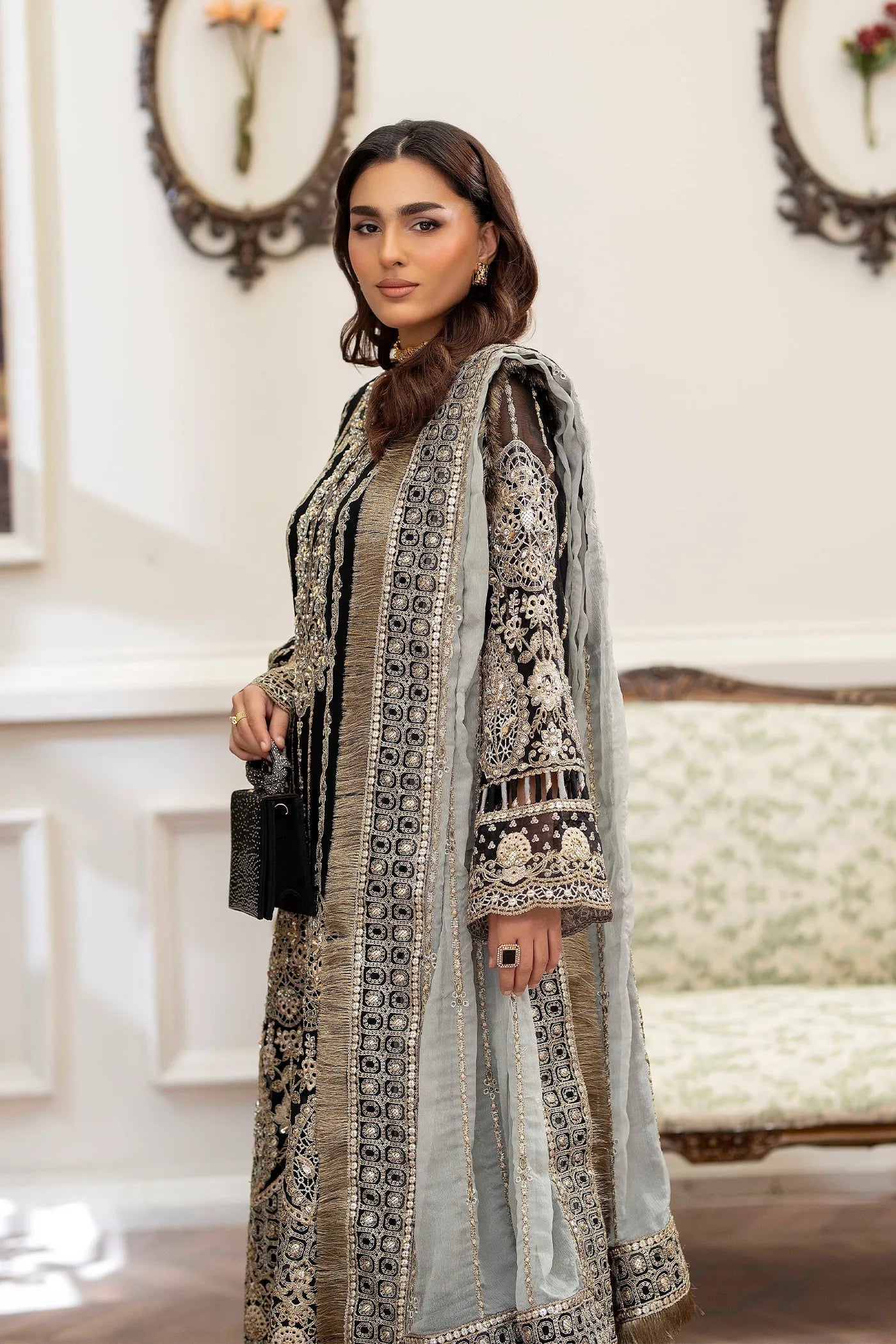 Adans Libas | Saleeqa Chiffon 25 | SALEEQA 7514 - Ladies Clothes - Maria Faisal
