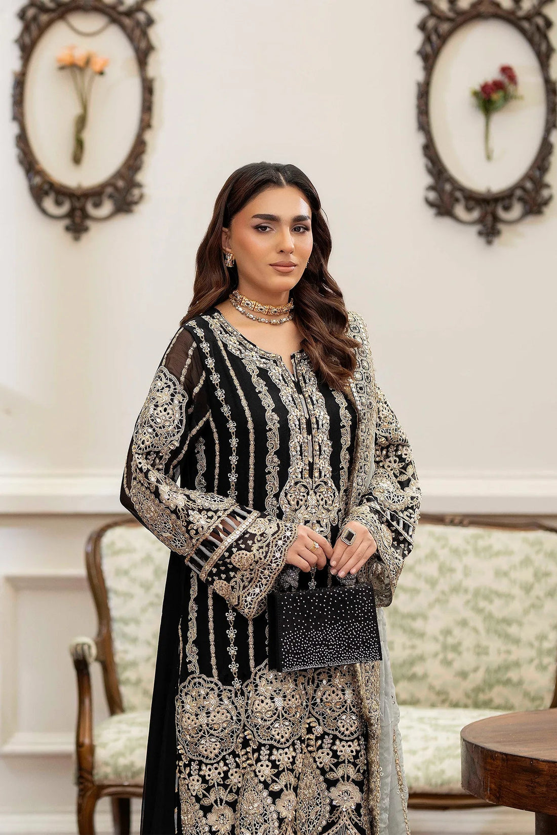 Adans Libas | Saleeqa Chiffon 25 | SALEEQA 7514 - Ladies Clothes - Maria Faisal