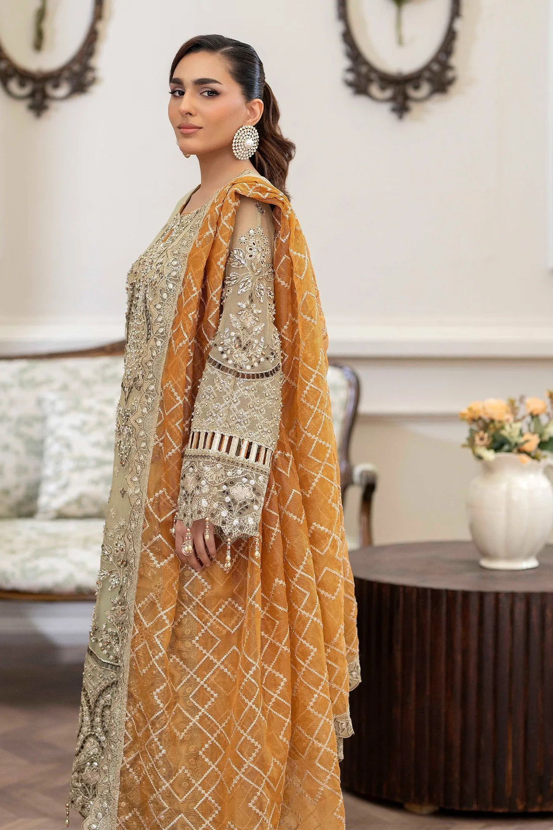 Adans Libas | Saleeqa Chiffon 25 | SALEEQA 7518 - Ladies Clothes - Maria Faisal