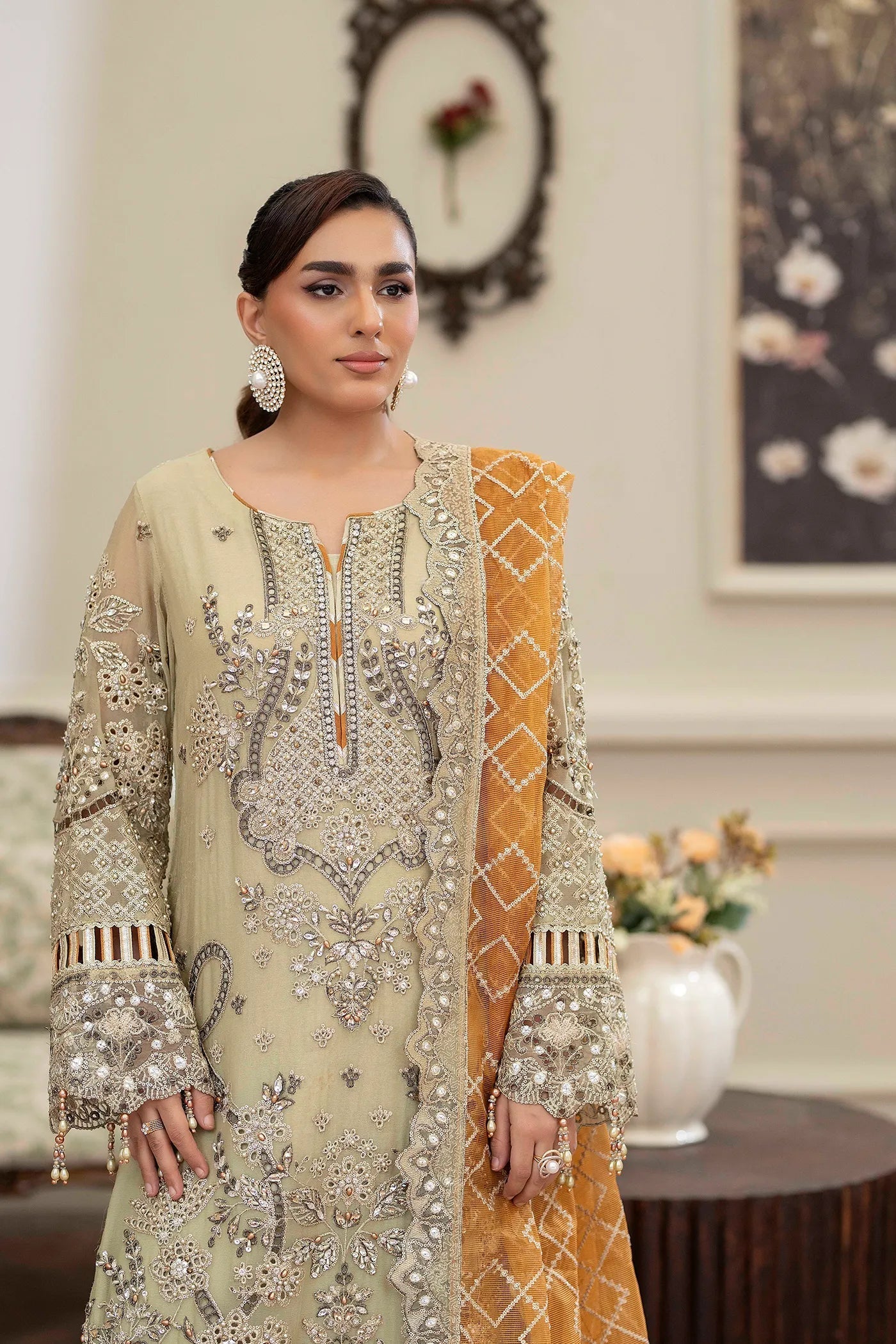 Adans Libas | Saleeqa Chiffon 25 | SALEEQA 7518 - Ladies Clothes - Maria Faisal