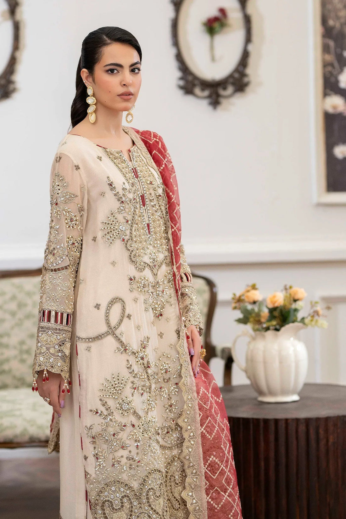 Adans Libas | Saleeqa Chiffon 25 | SALEEQA 7511 - Ladies Clothes - Maria Faisal