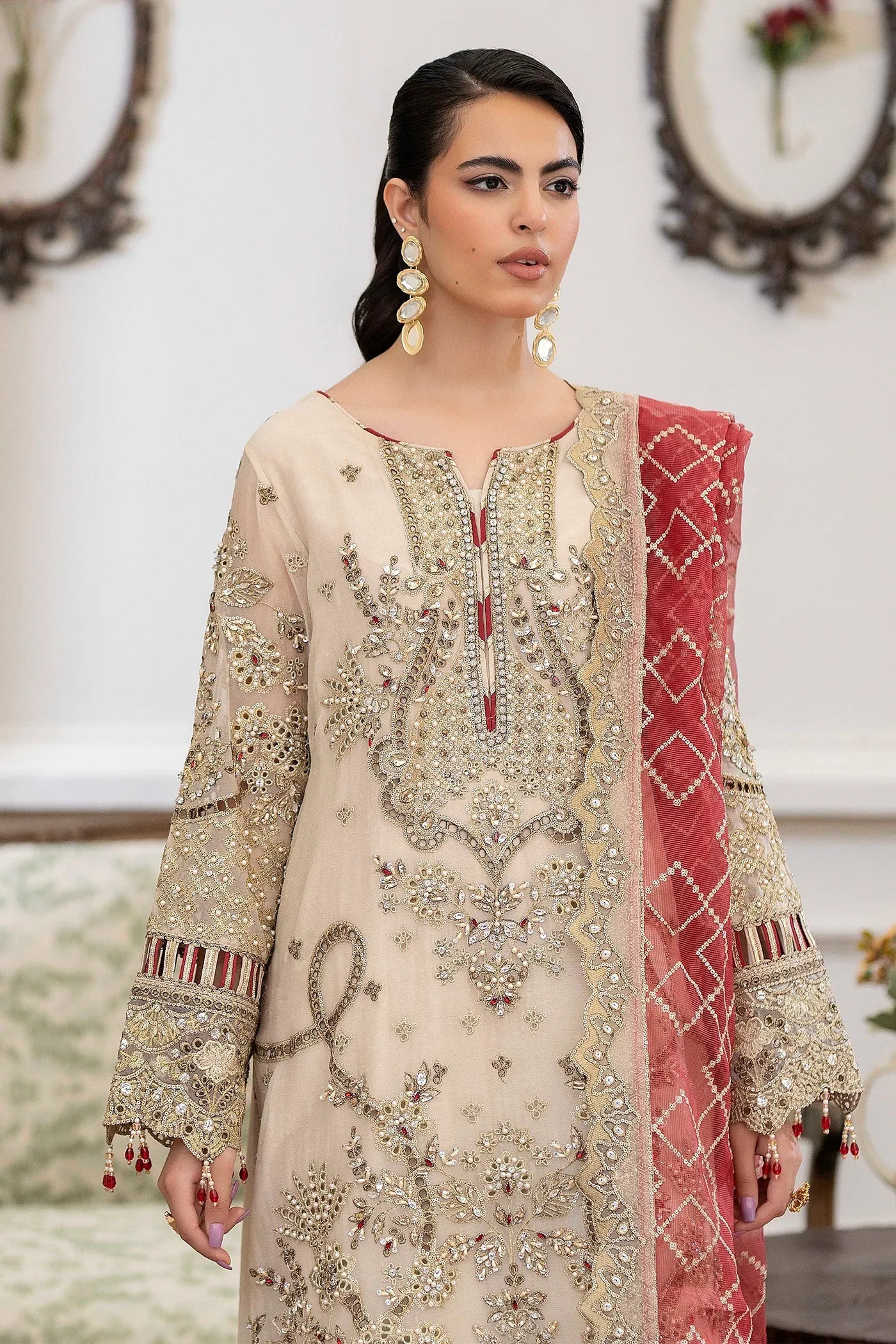 Adans Libas | Saleeqa Chiffon 25 | SALEEQA 7511 - Ladies Clothes - Maria Faisal