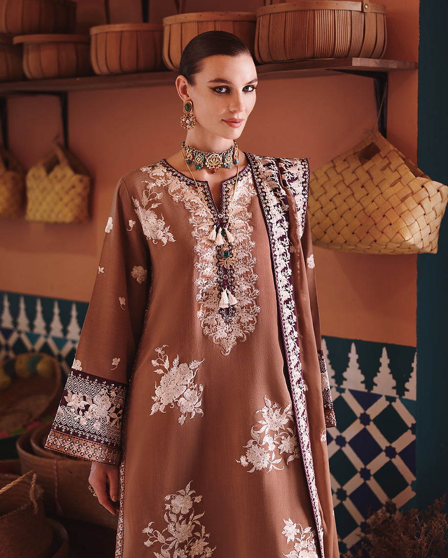 Mushq | Nuvera Raw Silk 26 | Sally - Luxury Dress - available at Maria Faisal in UK and USA.