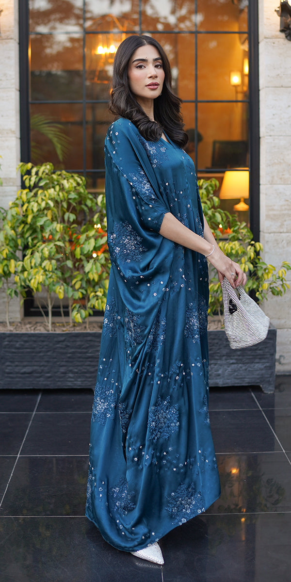 Erum Khan | Velvet Wisper | Dusky Horizon - Designer Dress with Intricate embroidery and embellishments. Shop elegent wedding dress at Maria Faisal.