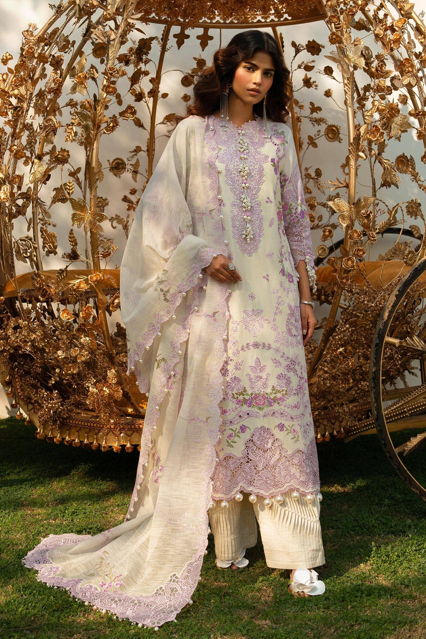 Sana Safinaz | Luxury Collection 24 | L241-004B-3CV - Ladies Clothes - Maria Faisal