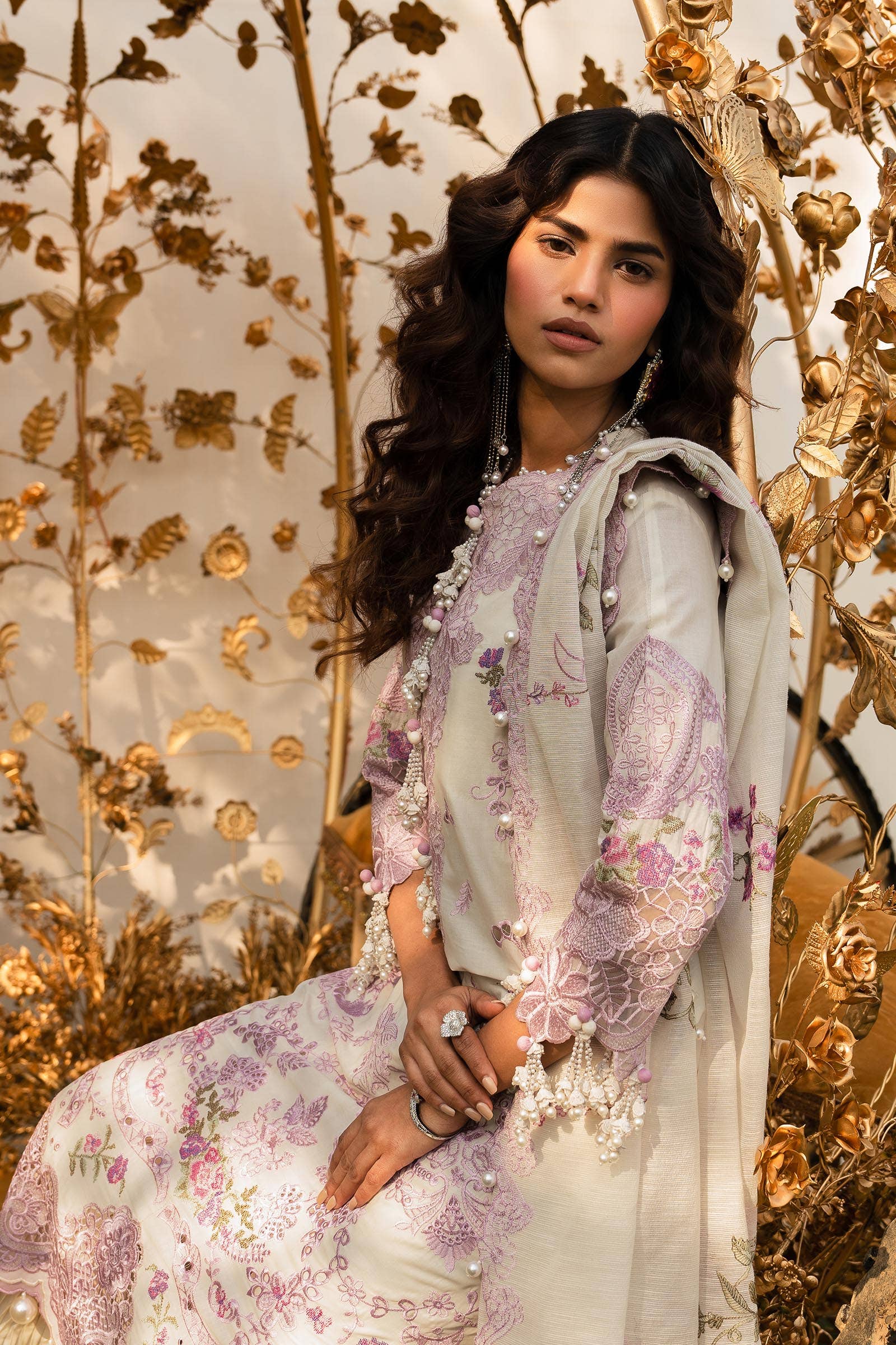 Sana Safinaz | Luxury Collection 24 | L241-004B-3CV - Ladies Clothes - Maria Faisal
