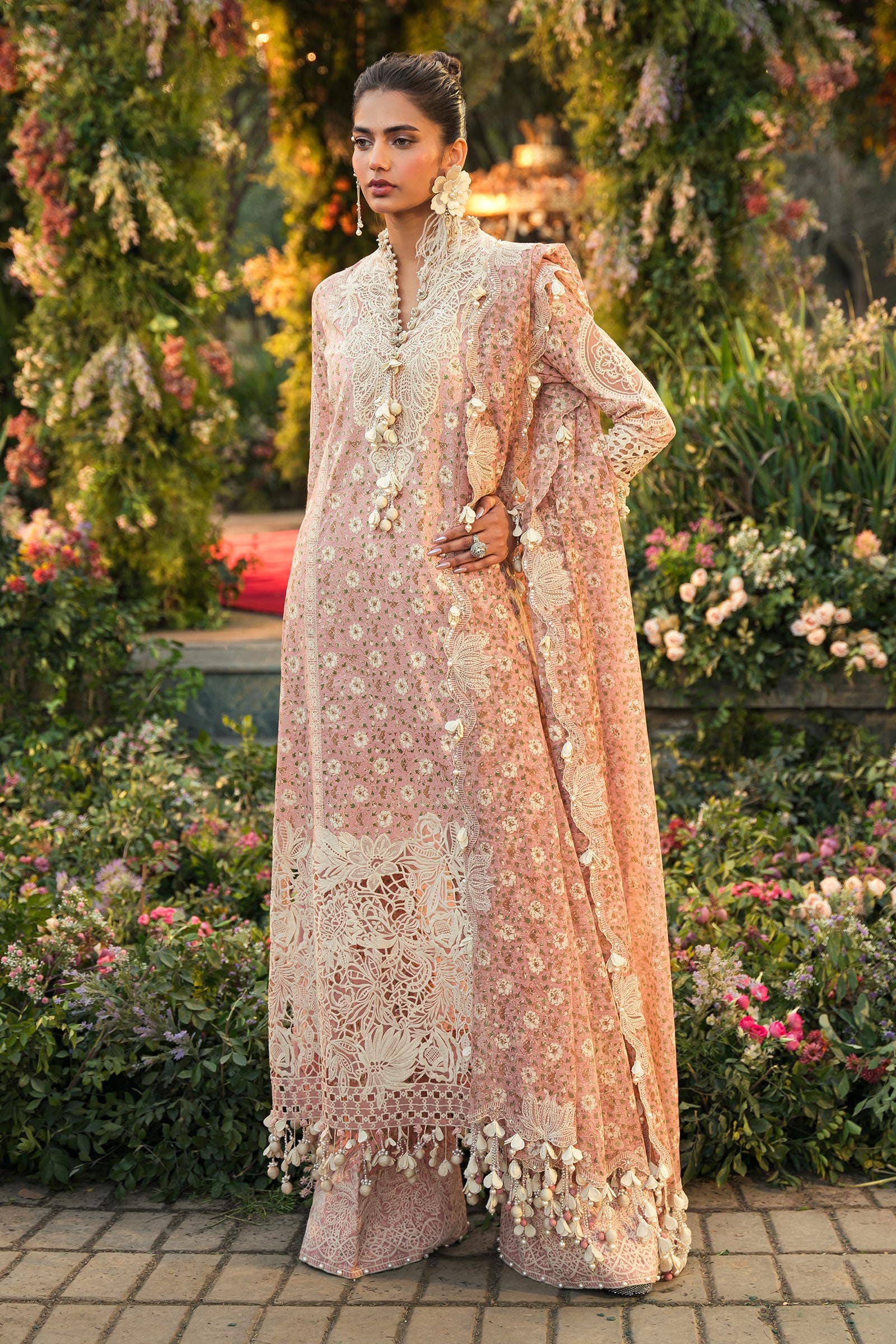 Sana Safinaz | Luxury Collection 24 | L241-005A-3CU - Ladies Clothes - Maria Faisal