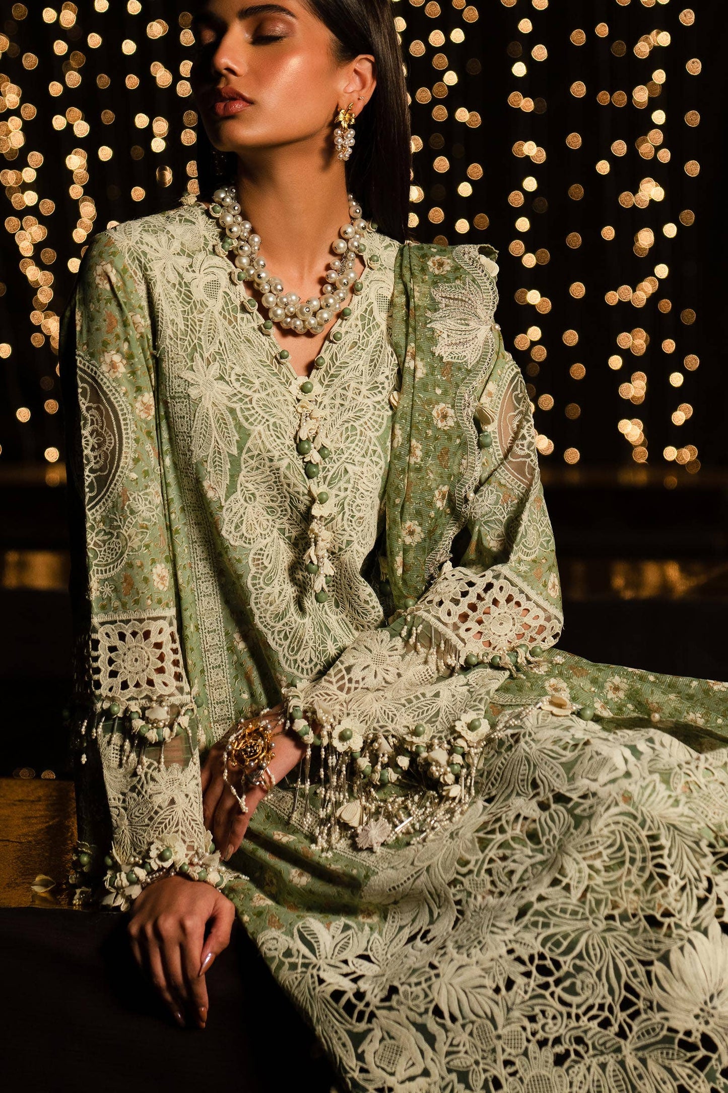 Sana Safinaz | Luxury Collection 24 | L241-005B-3CU - Ladies Clothes - Maria Faisal