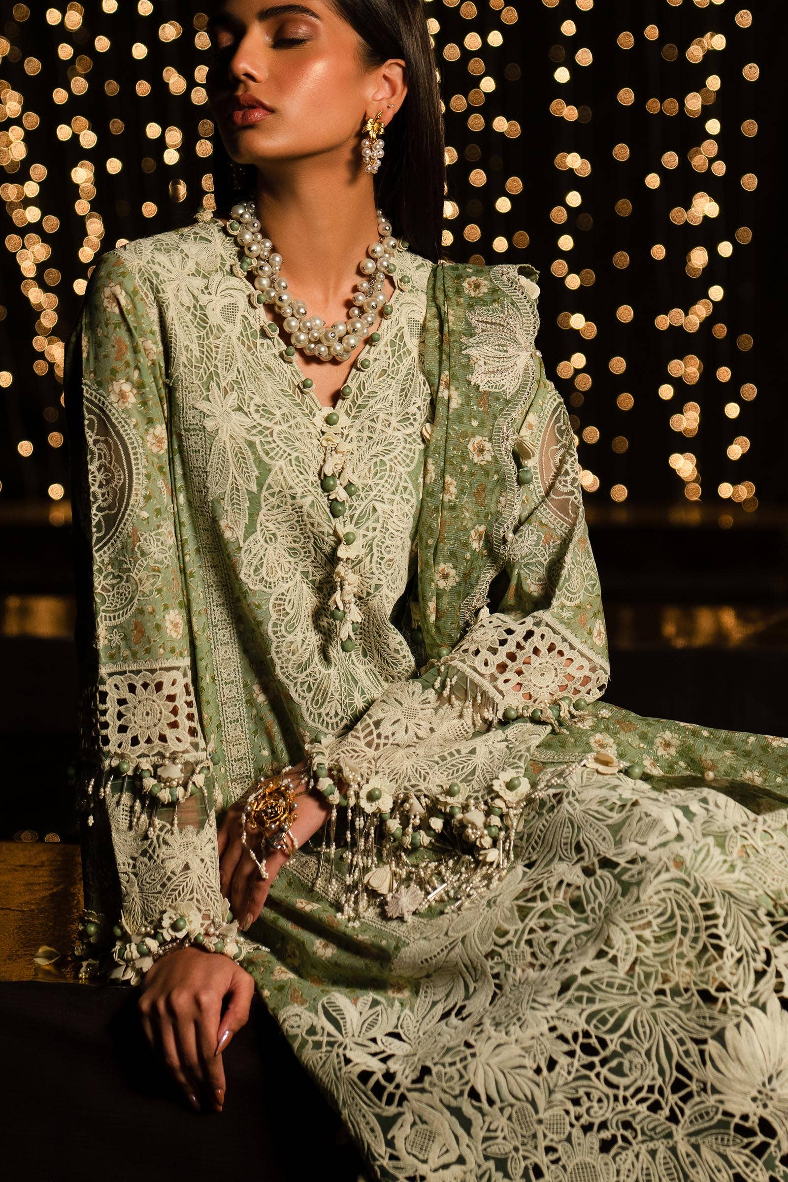 Sana Safinaz | Luxury Collection 24 | L241-005B-3CU - Ladies Clothes - Maria Faisal
