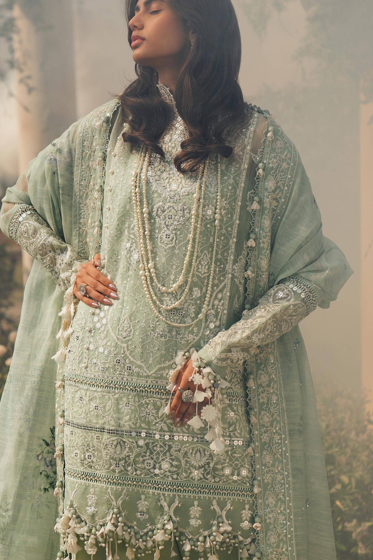 Sana Safinaz | Luxury Collection 24 | L241-006B-3CV - Ladies Clothes - Maria Faisal
