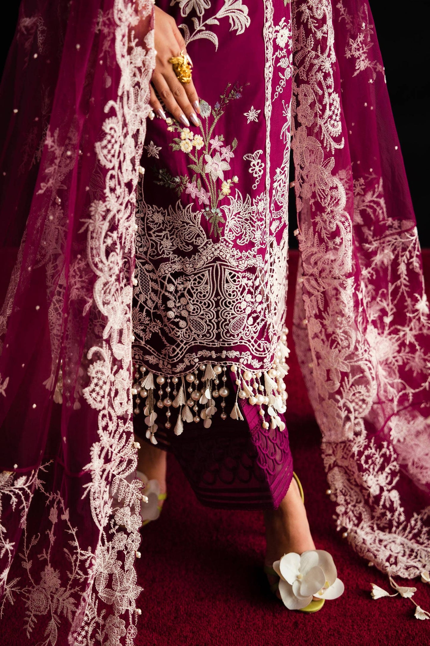 Sana Safinaz | Luxury Collection 24 | L241-007B-3CT - Ladies Clothes - Maria Faisal