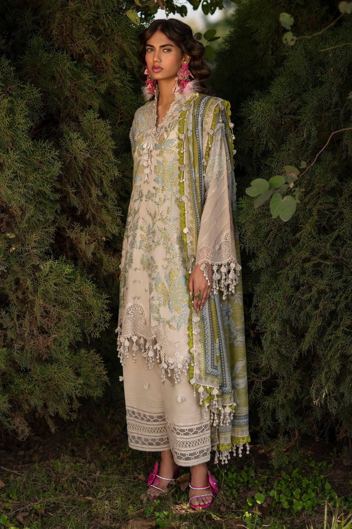 Sana Safinaz | Luxury Collection 24 | L241-008A-3CV - Ladies Clothes - Maria Faisal