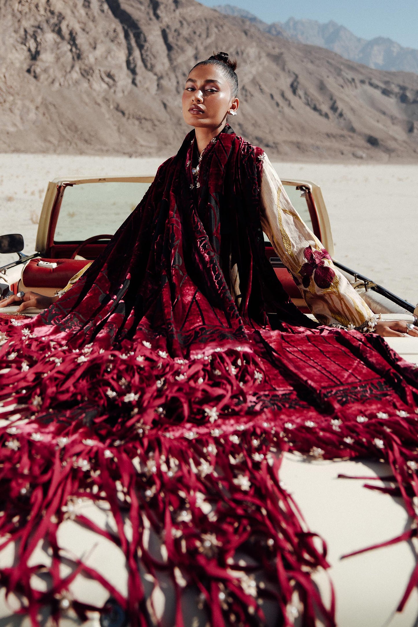 Sana Safinaz | Winter Shawl 24 | S241-003B-3CP - Ladies Clothes - Maria Faisal