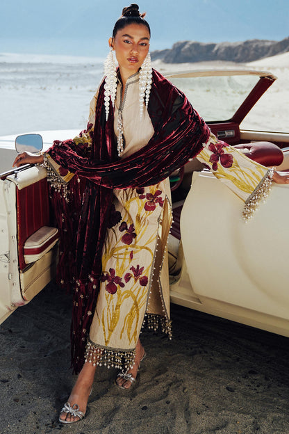 Sana Safinaz | Winter Shawl 24 | S241-003B-3CP - Ladies Clothes - Maria Faisal