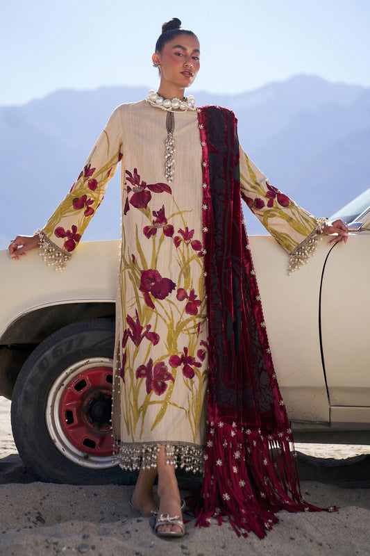 Sana Safinaz | Winter Shawl 24 | S241-003B-3CP - Ladies Clothes - Maria Faisal