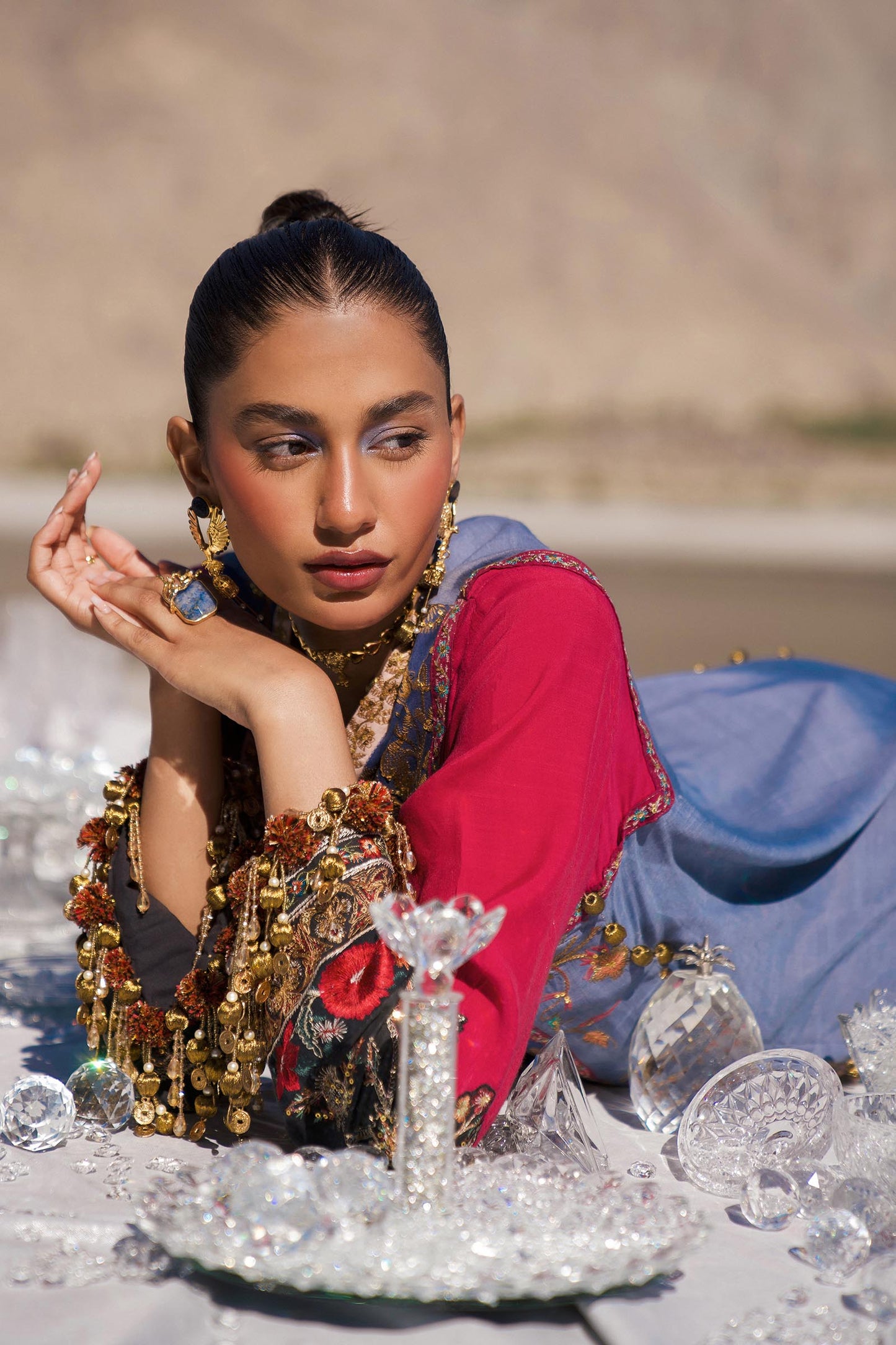 Sana Safinaz | Winter Shawl 24 | S241-004B-3CP - Ladies Clothes - Maria Faisal