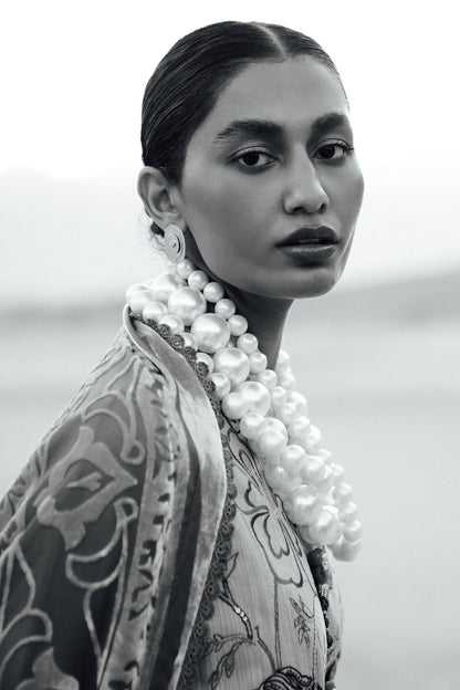 Sana Safinaz | Winter Shawl 24 | S241-005B-3CP - Ladies Clothes - Maria Faisal