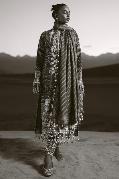 Sana Safinaz | Winter Shawl 24 | S241-007A-3CP - Ladies Clothes - Maria Faisal