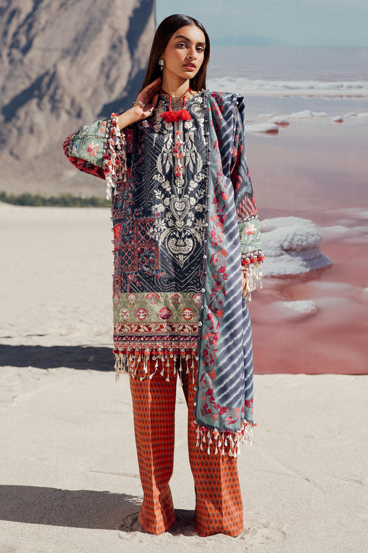 Sana Safinaz | Winter Shawl 24 | S241-007B-3CP - Ladies Clothes - Maria Faisal