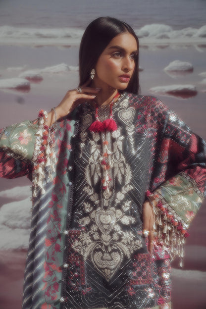 Sana Safinaz | Winter Shawl 24 | S241-007B-3CP - Ladies Clothes - Maria Faisal