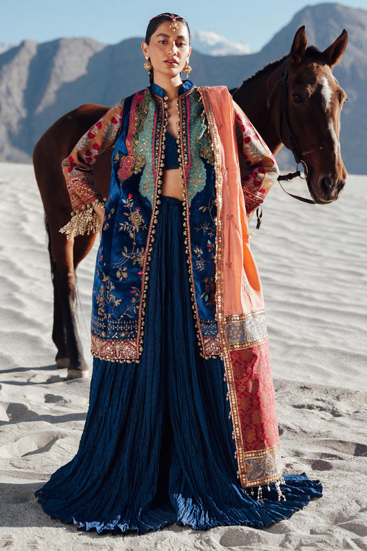 Sana Safinaz | Winter Shawl 24 | Velvet V241-001-3CP - Ladies Clothes - Maria Faisal