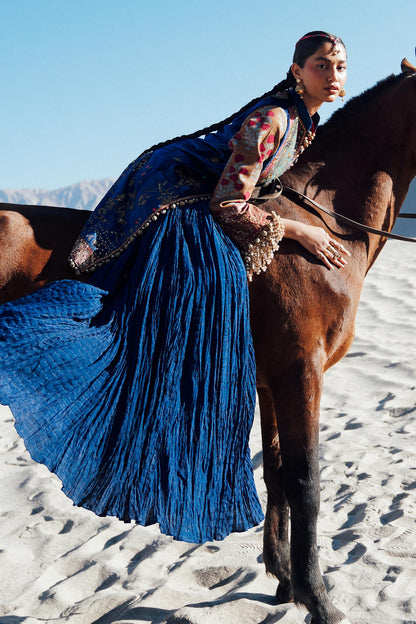 Sana Safinaz | Winter Shawl 24 | Velvet V241-001-3CP - Ladies Clothes - Maria Faisal