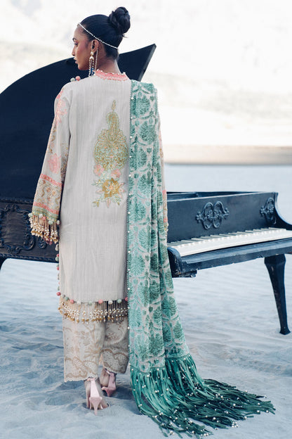 Sana Safinaz | Winter Shawl 24 | S241-001B-3CP - Ladies Clothes - Maria Faisal