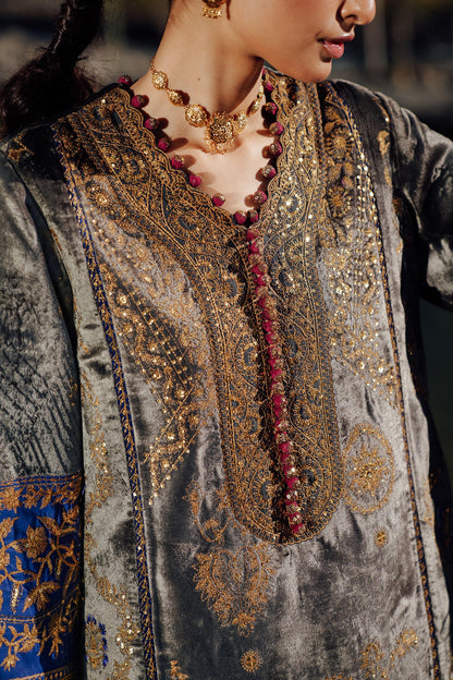 Sana Safinaz | Winter Shawl 24 | Velvet V241-004-3CP - Ladies Clothes - Maria Faisal