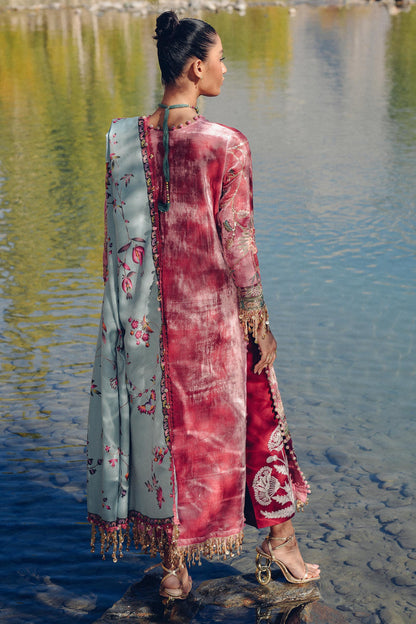 Sana Safinaz | Winter Shawl 24 | Velvet V241-005-3CP - Ladies Clothes - Maria Faisal