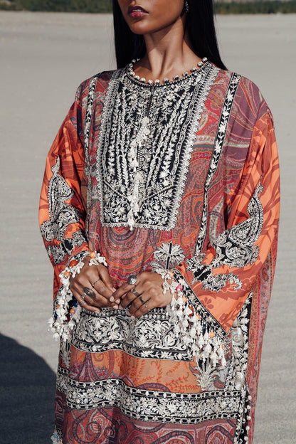 Sana Safinaz | Winter Shawl 24 | V241-007-3CP - Ladies Clothes - Maria Faisal