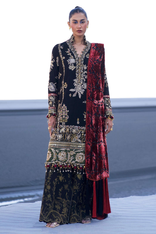 Sana Safinaz | Winter Shawl 24 | S241-001A-3CP - Ladies Clothes - Maria Faisal