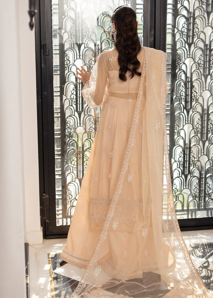 Sardinia | La More 24 | Peach Blossom - Designer Dress with Intricate embroidery and embellishments. Shop elegent wedding dress at Maria Faisal.