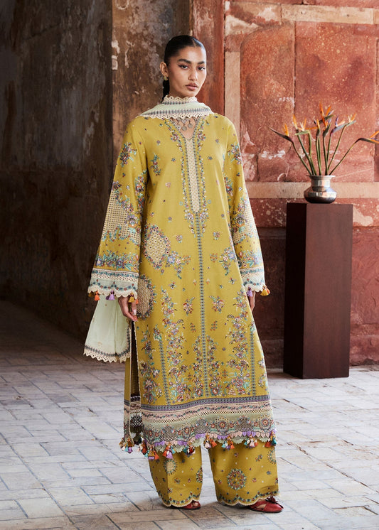 Hussain Rehar | Zan SS26 |Sari - Luxury Dress - available at Maria Faisal in UK and USA.