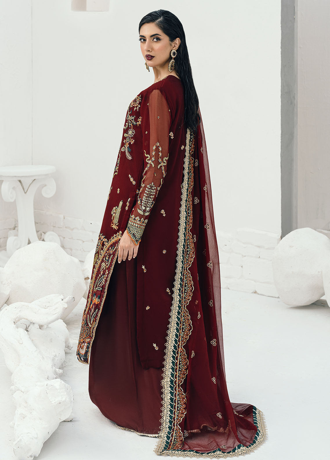 Sahane | Savoir Luxury Formals | CT-140002 Rouge - Savoir - Ladies Clothes - Maria Faisal